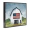 Stupell Industries Patriotic Country Barn Framed Giclee Wall Art Design by Sara Baker